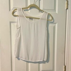 White sheer tank by Color Me Cotton Made in USA